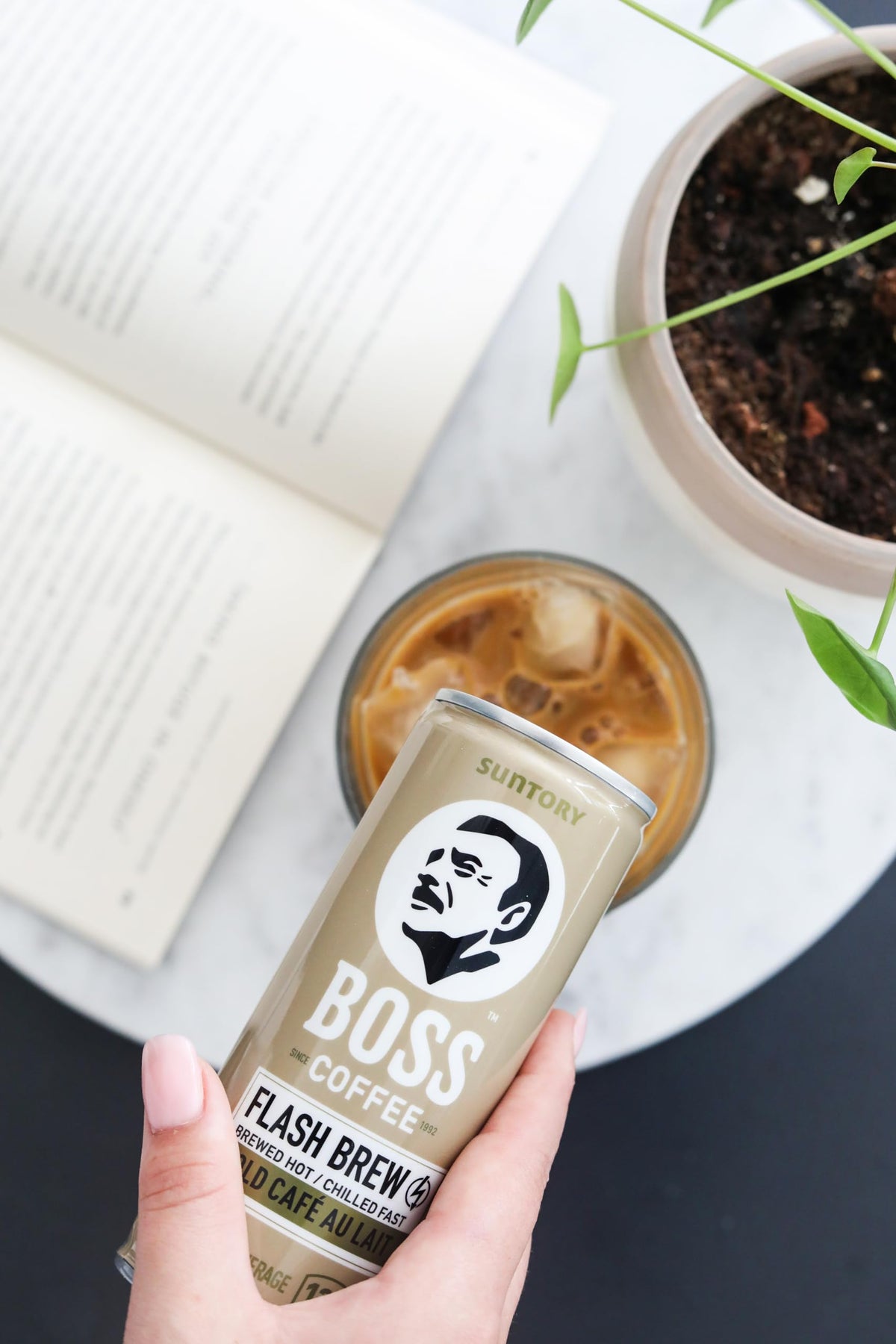 BOSS Coffee by Suntory – Japanese Flash Brew Coffee with Milk, 8oz, 12 Pack (Imported from Japan)