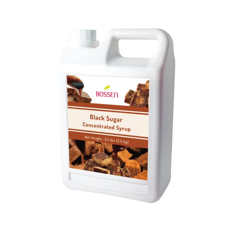 Bossen Concentrated Black Sugar Syrup 5.5 lb – Rich Caramel Flavor for Drinks