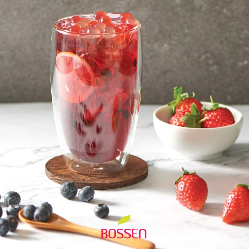 Bossen Concentrated Strawberry Syrup 5.5 lb – Ideal for Drinks, Desserts & Bubble Tea