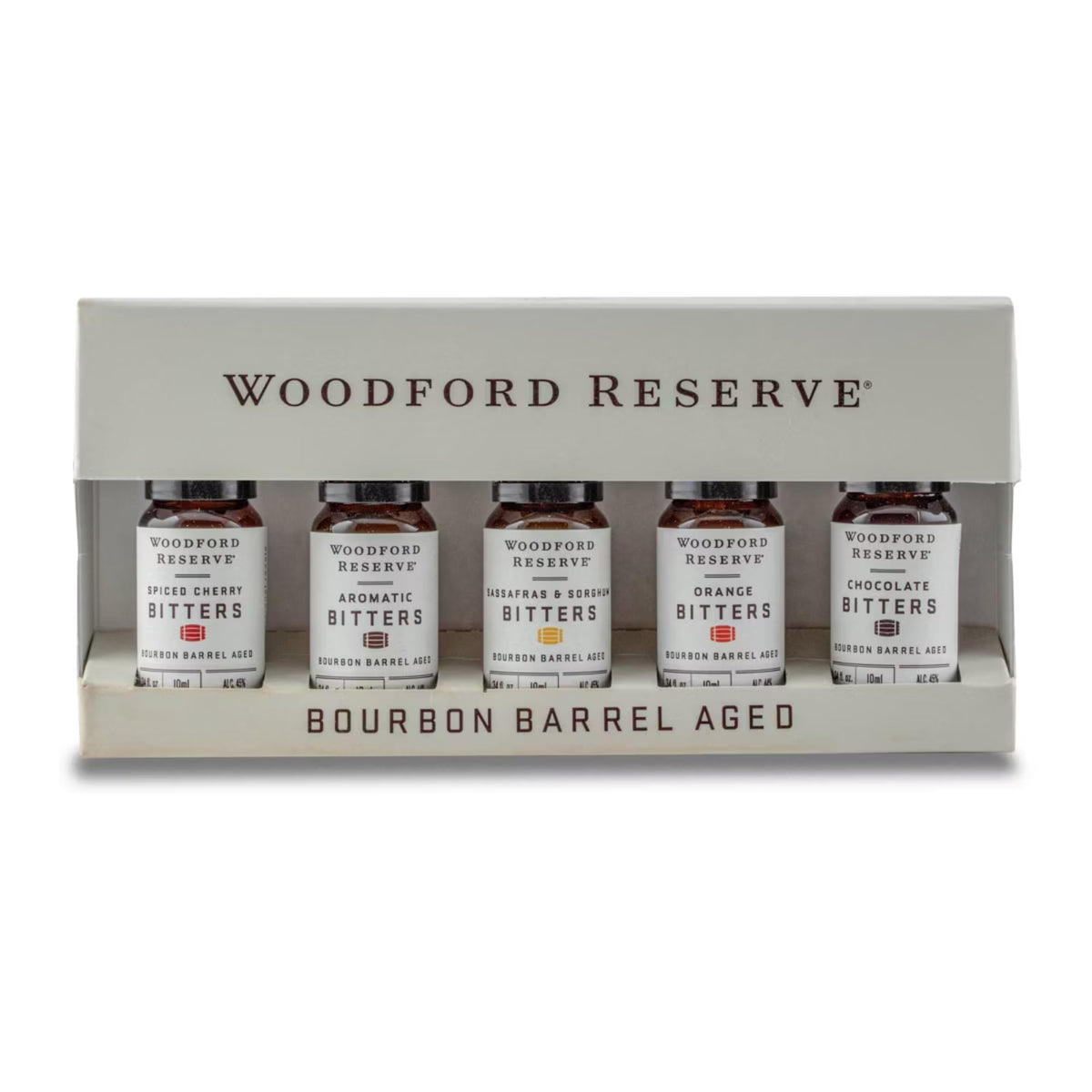 Woodford Reserve® Bitters Dram Set – Five Pack (10ml Each) | Bourbon Barrel Foods