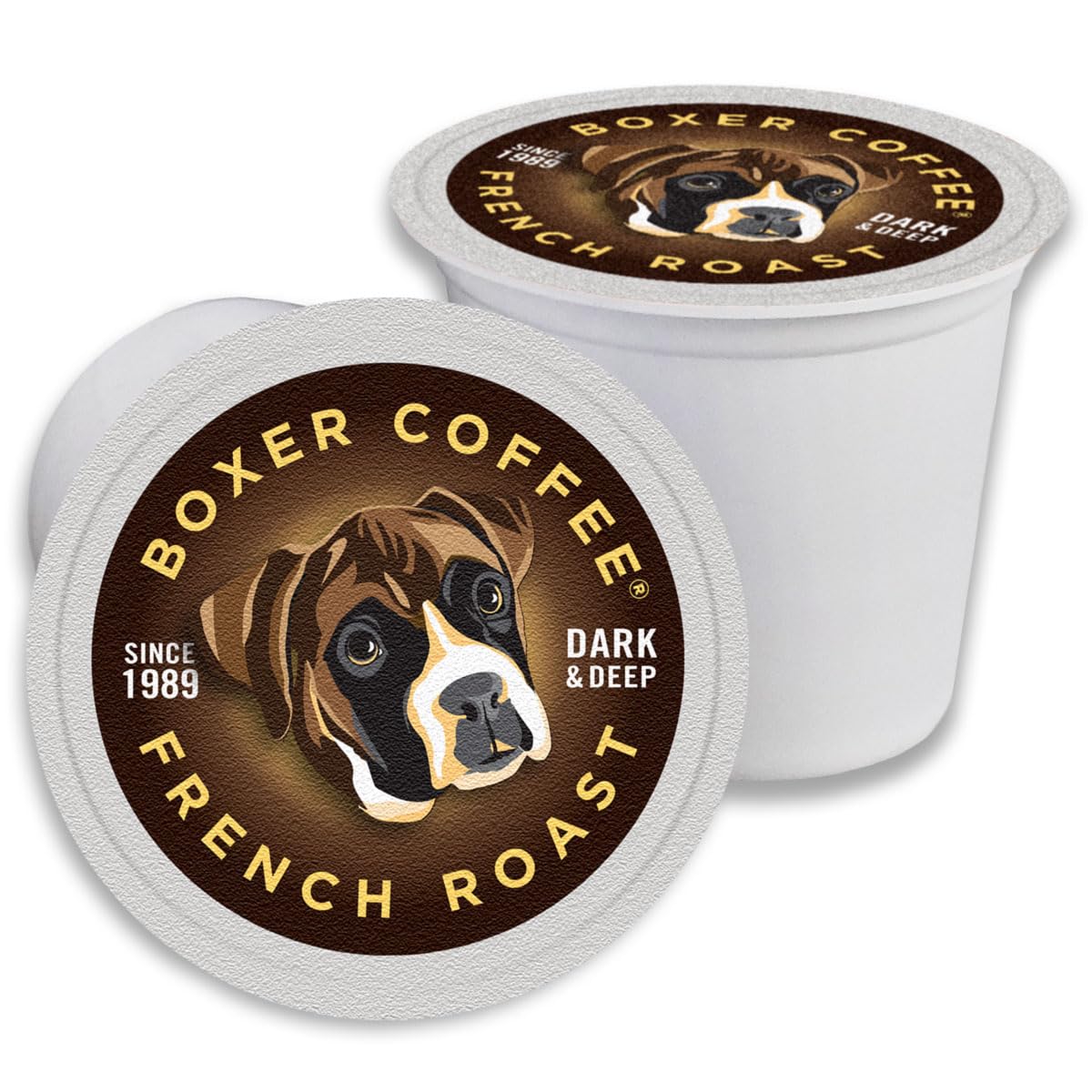 Boxer Coffee French Roast Pods | Keurig K-Cup Compatible, 48 Count