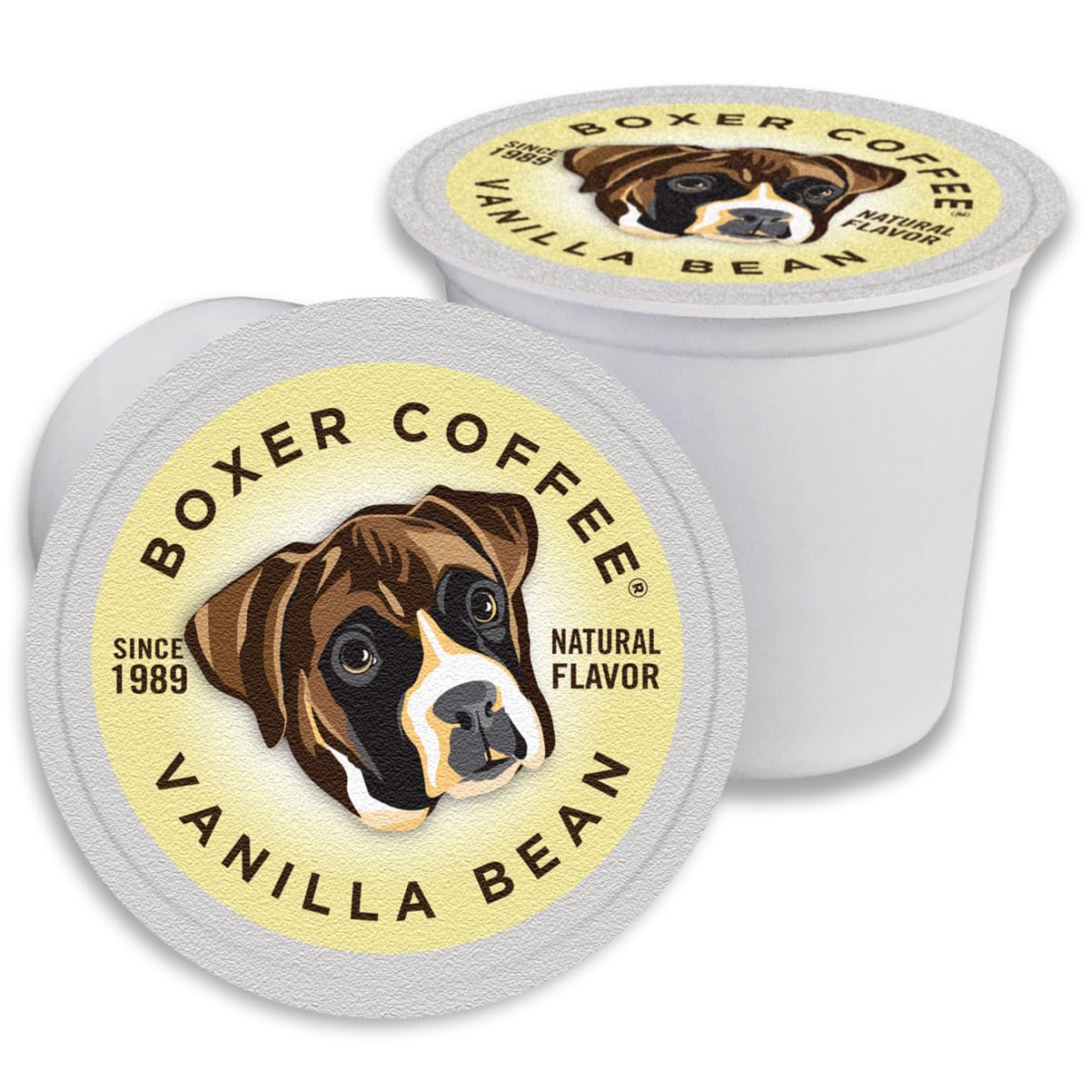 Boxer Coffee Vanilla Pods – Naturally Flavored Keurig K-Cup, 48 Count