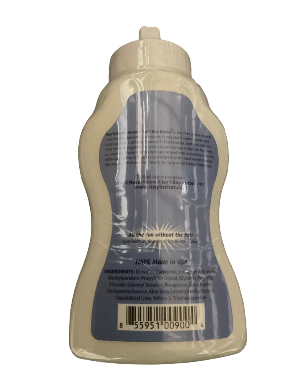 Boy Butter H2O - 9 fl oz Squeeze Bottle | Water-Based Lubricant | Boy Butter