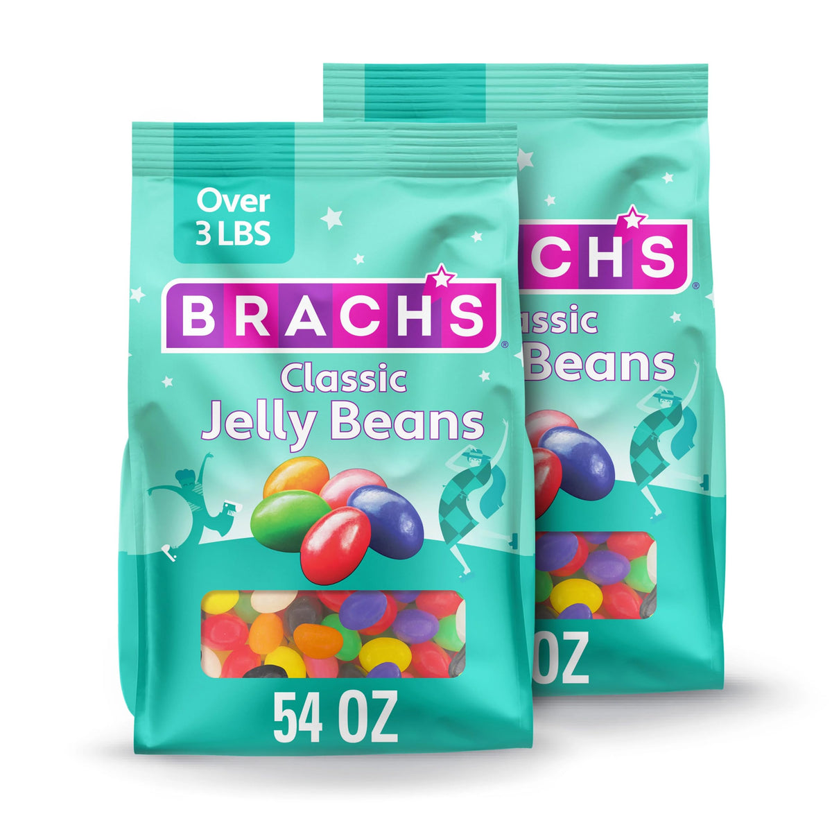 Brach's Classic Jelly Beans – Assorted Flavors, 54 oz Bulk Bag