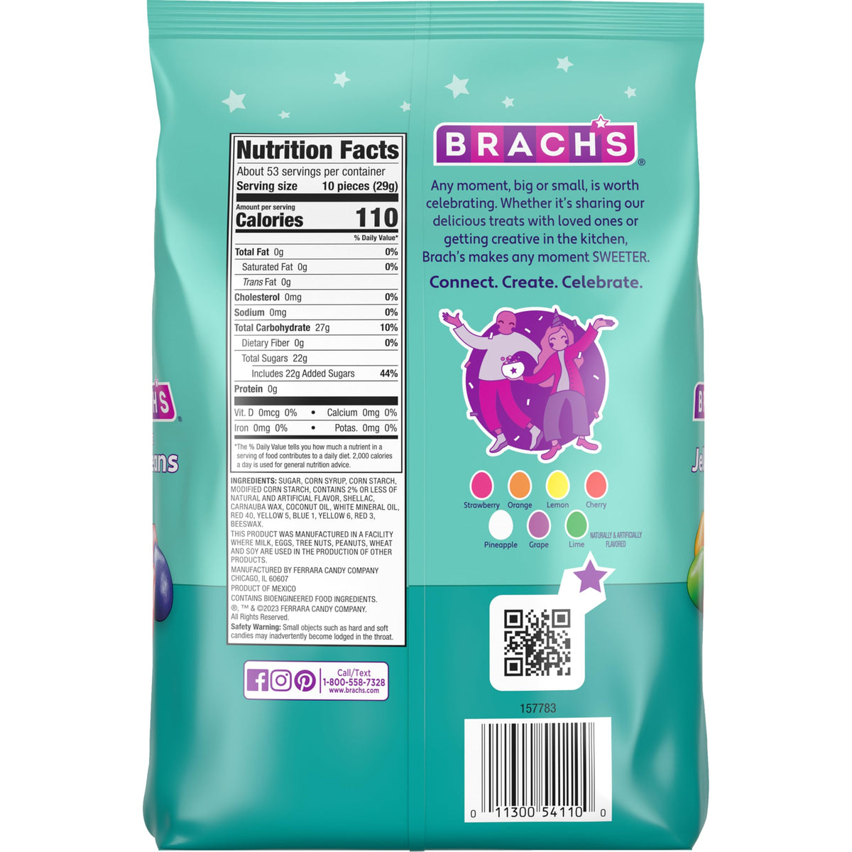 Brach's Classic Jelly Beans – Assorted Flavors, 54 oz Bulk Bag