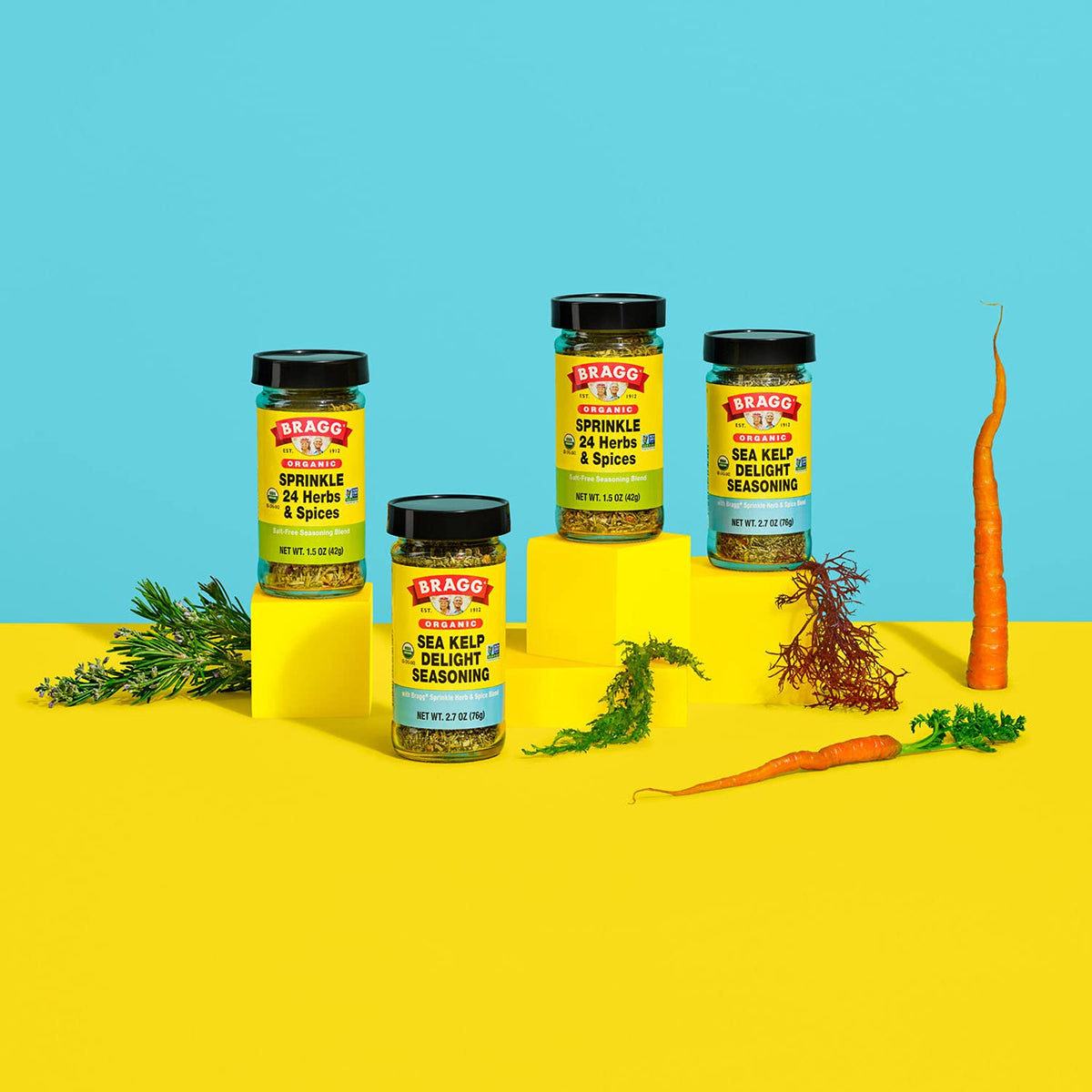 Bragg Sprinkle Herbs and Spices Seasoning - 1.5 oz Jar, 3 Pack | Flavor Boost for Everyday Cooking