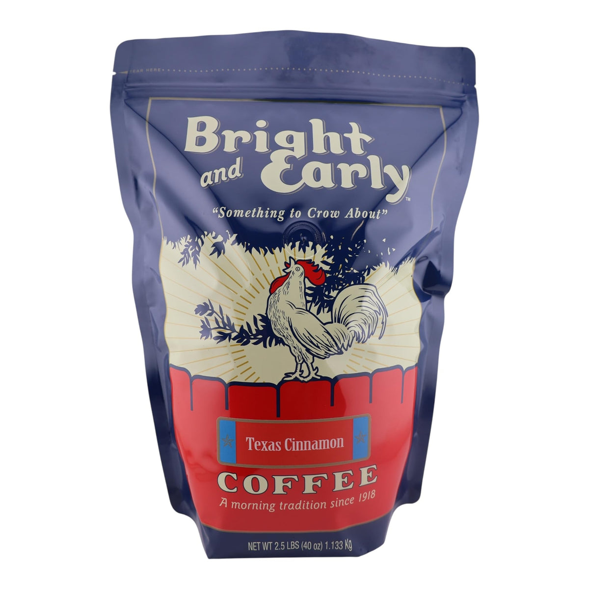 Bright and Early Texas Cinnamon Ground Coffee – 2.5 lb, Medium Roast