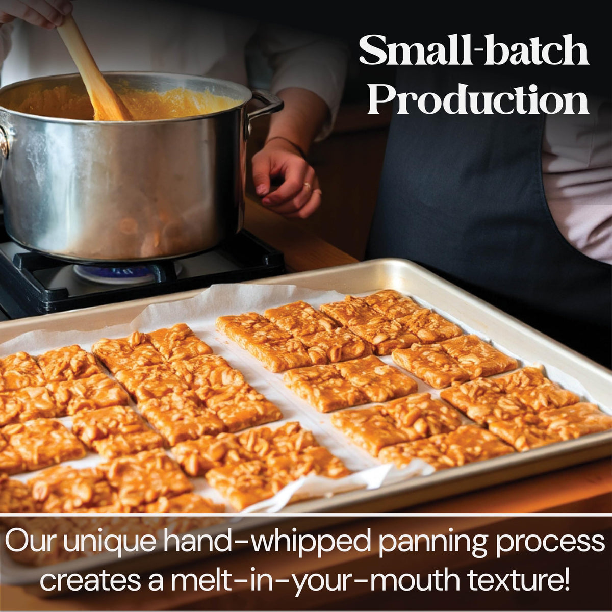 Brittle-Brittle Peanut Brittle Candy – Handmade Old-Fashioned, Honey-Sweetened, Gluten-Free, 38 oz