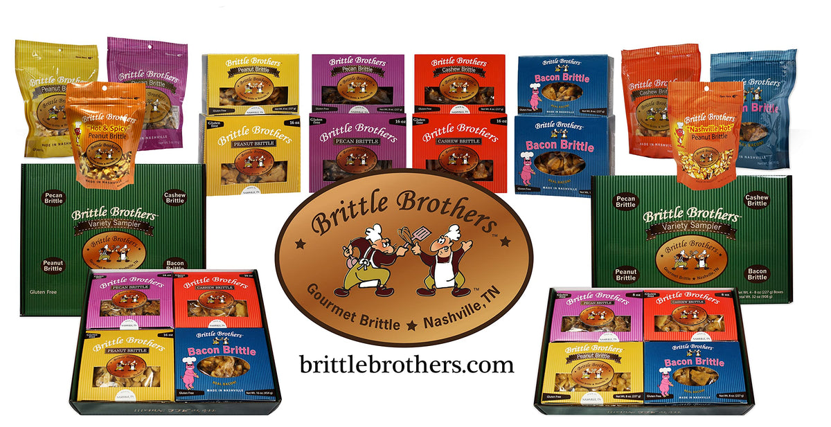 Brittle Brothers Peanut Brittle – 16 oz Gift Box | Gourmet Candy