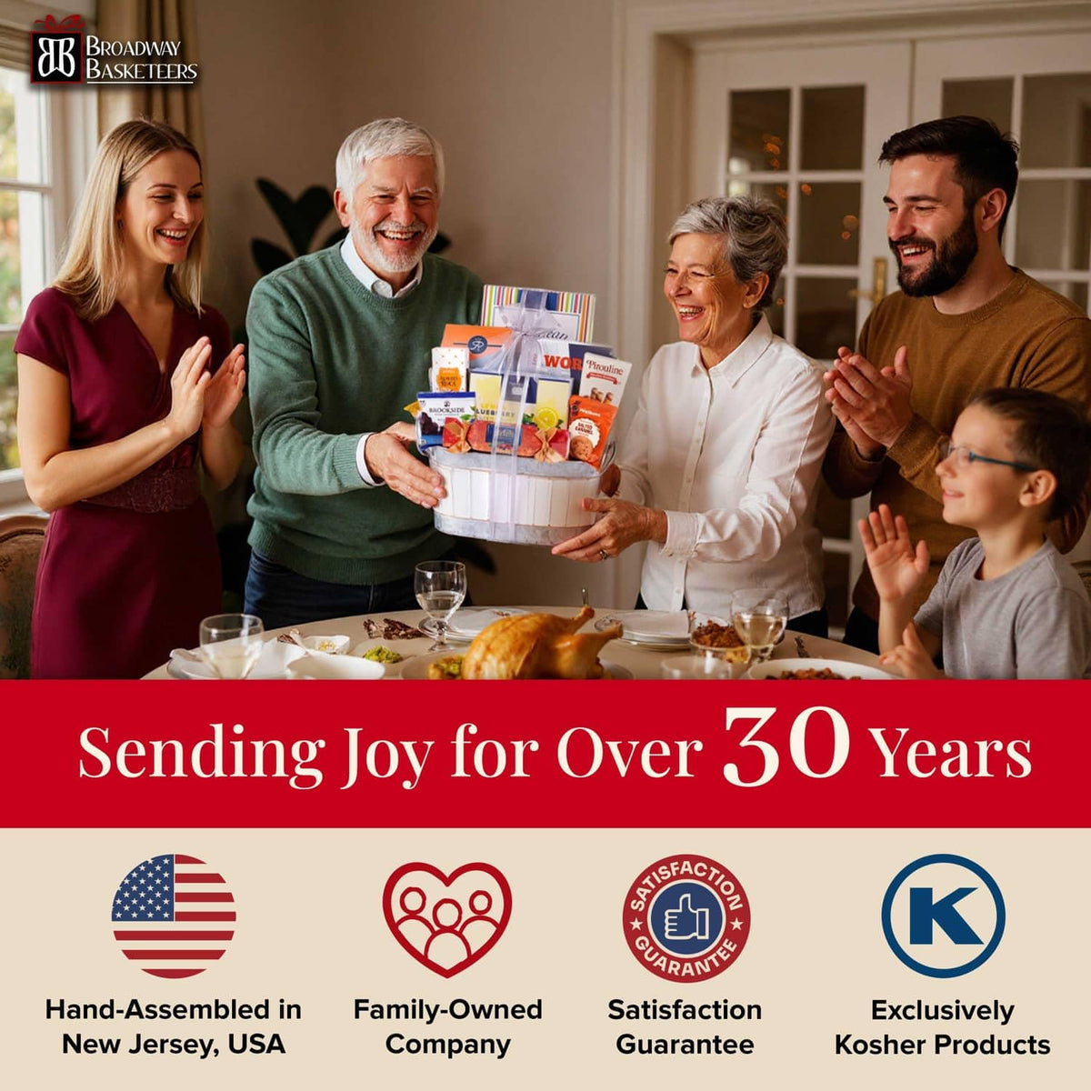 Broadway Basketeers Sympathy Gift Basket – Premium Kosher Bereavement Care Package for Funerals & Memorials