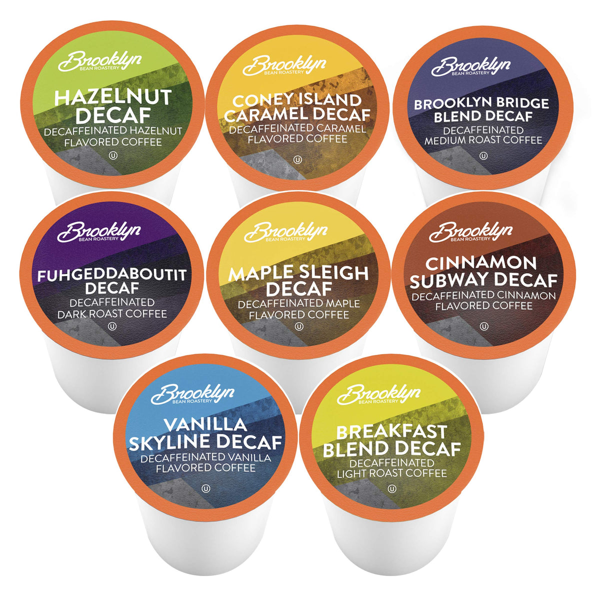 Brooklyn Beans Decaf Pods – 40-Count Assorted Variety Pack for Keurig K-Cup Brewers