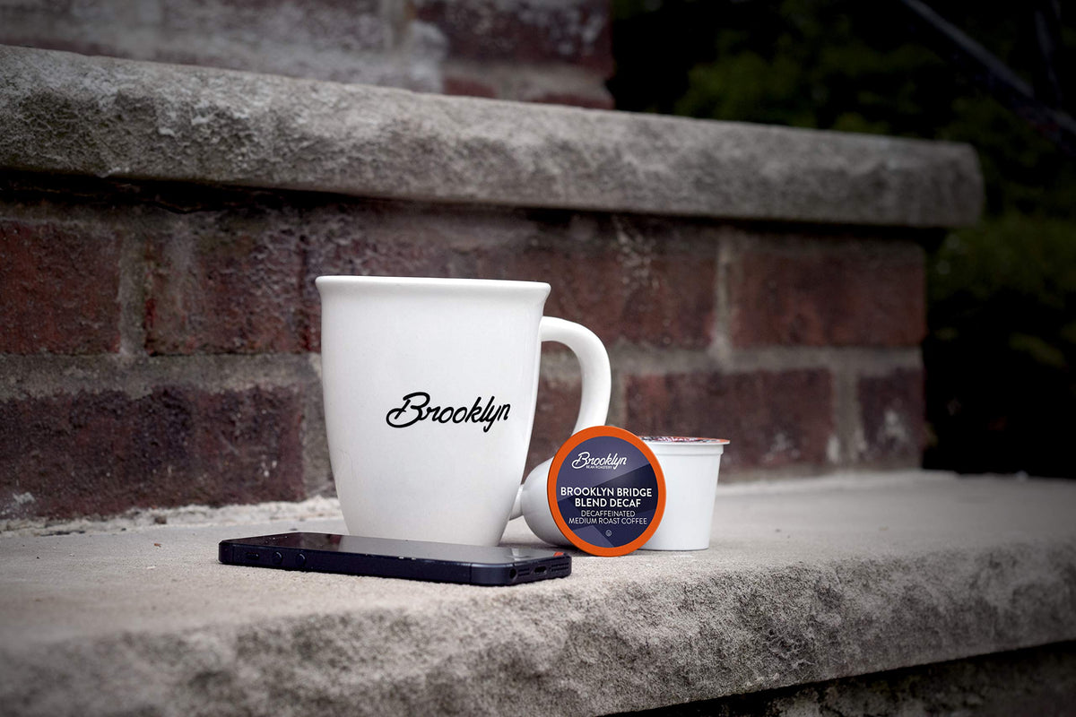 Brooklyn Beans Brooklyn Bridge Decaf Coffee Pods - Bold Flavor, Keurig Compatible, 40 Count