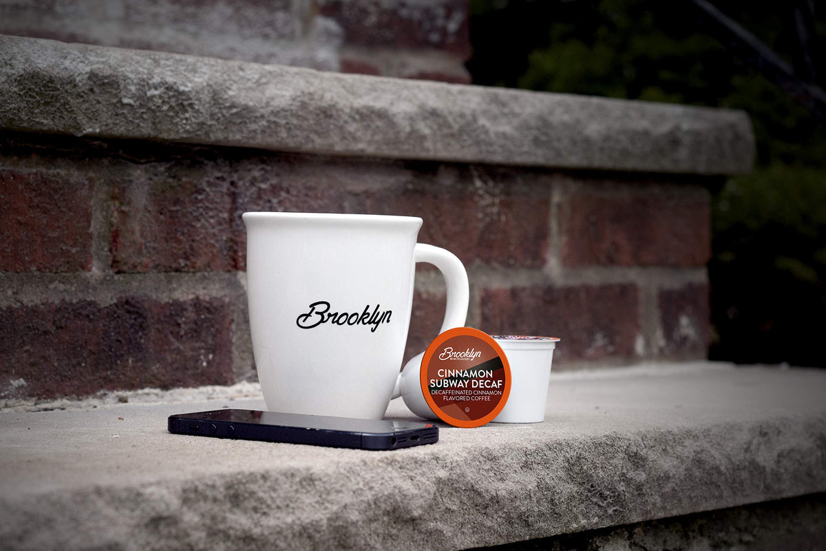 Brooklyn Beans Cinnamon Subway Decaf Coffee Pods – Keurig K-Cup Compatible, 40 Count