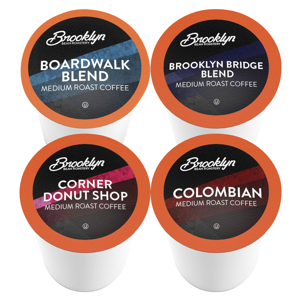 Brooklyn Beans Medium Roast Gourmet Variety Pack Coffee Pods - 40 Count for Keurig Original K-Cup Brewers
