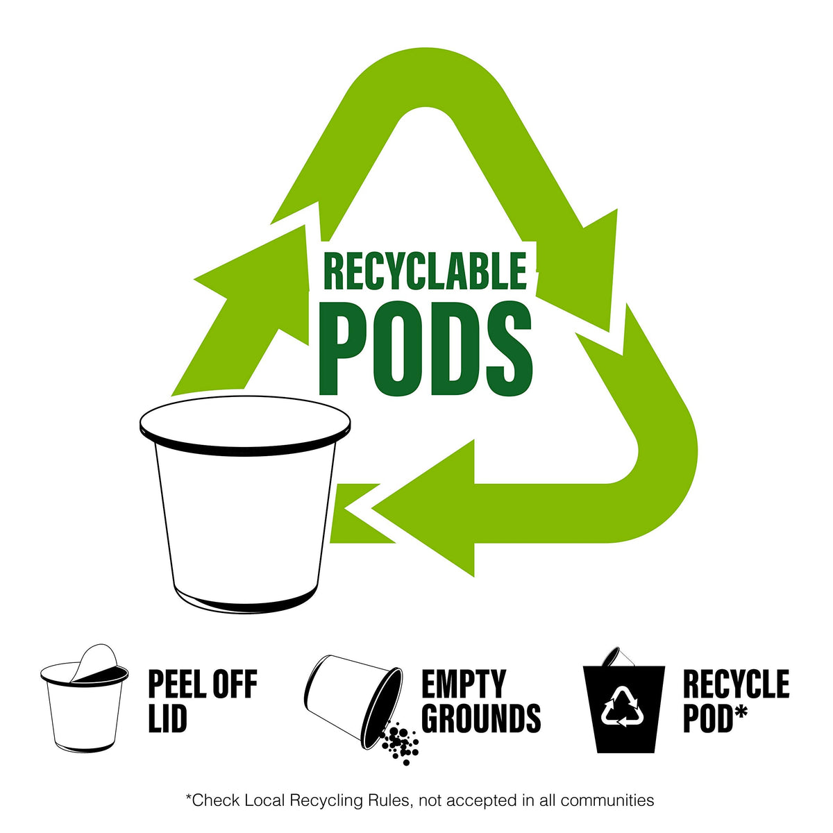 Brooklyn Beans Hazelnut Gourmet Coffee Pods - Keurig K-Cup Compatible, 40 Count
