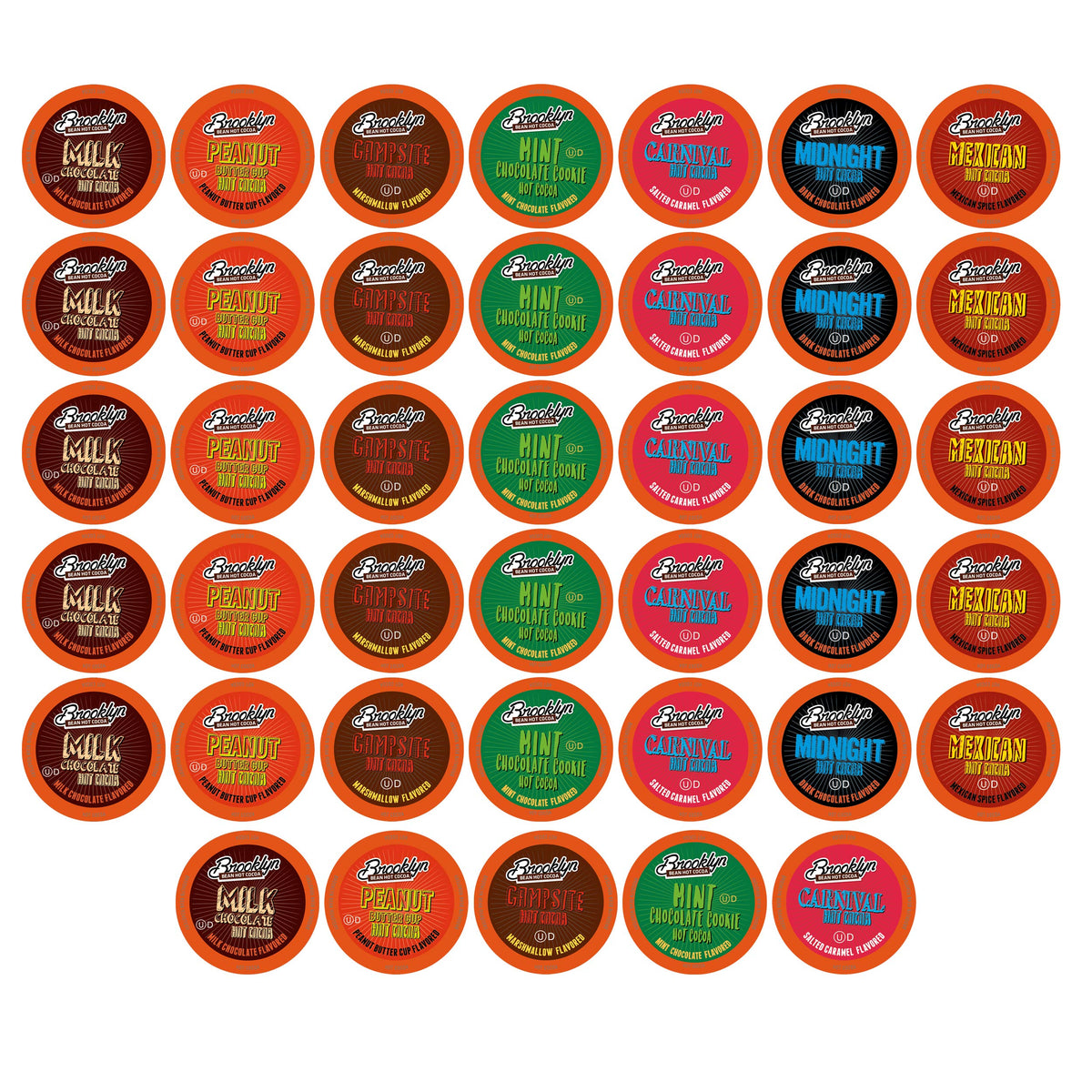 Brooklyn Beans Hot Chocolate Variety Pack Pods – 40 Count, 2.0 Keurig Compatible