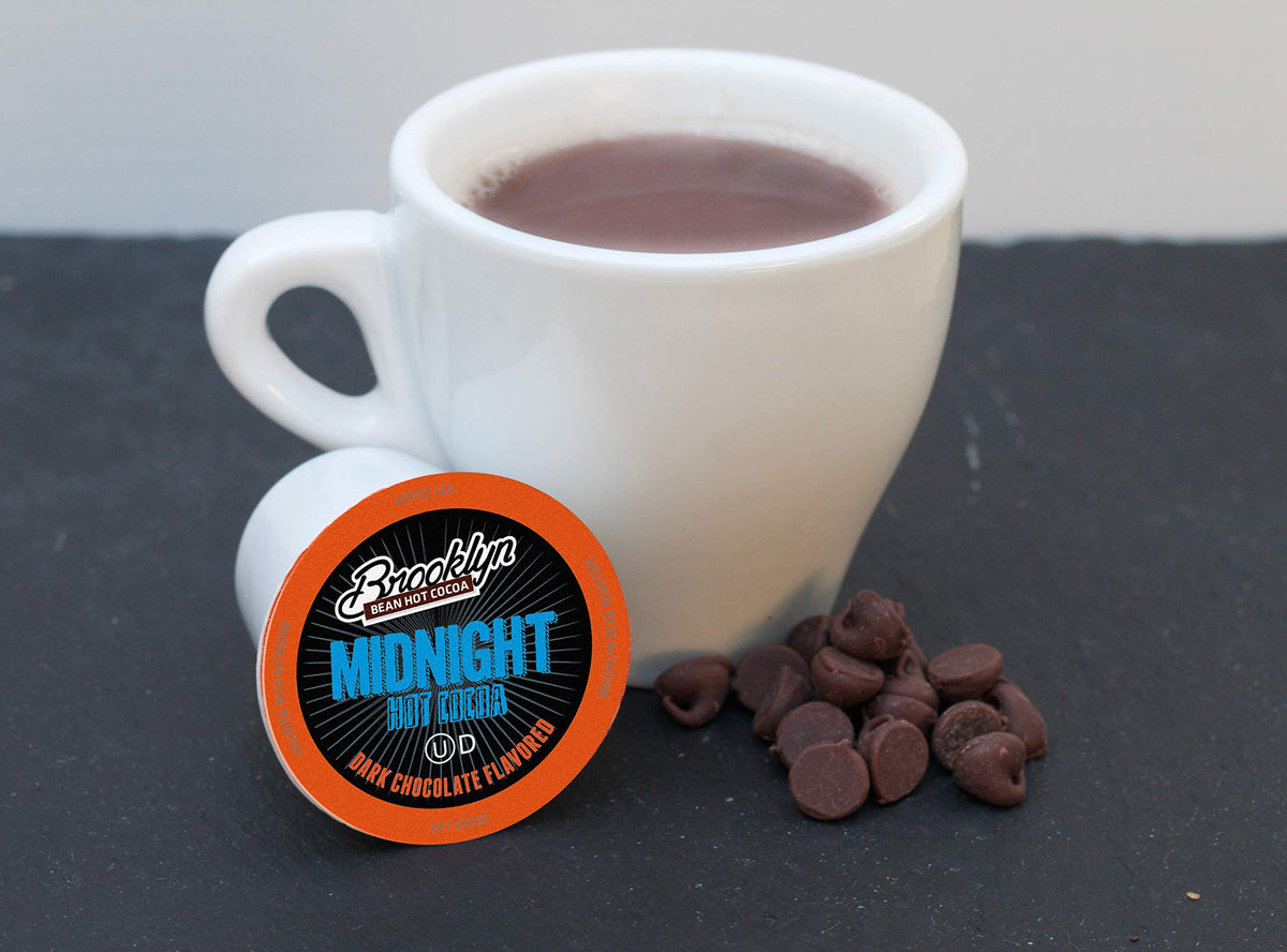Brooklyn Beans Midnight Dark Chocolate Hot Cocoa Pods – 40 Count, 2.0 Keurig Compatible