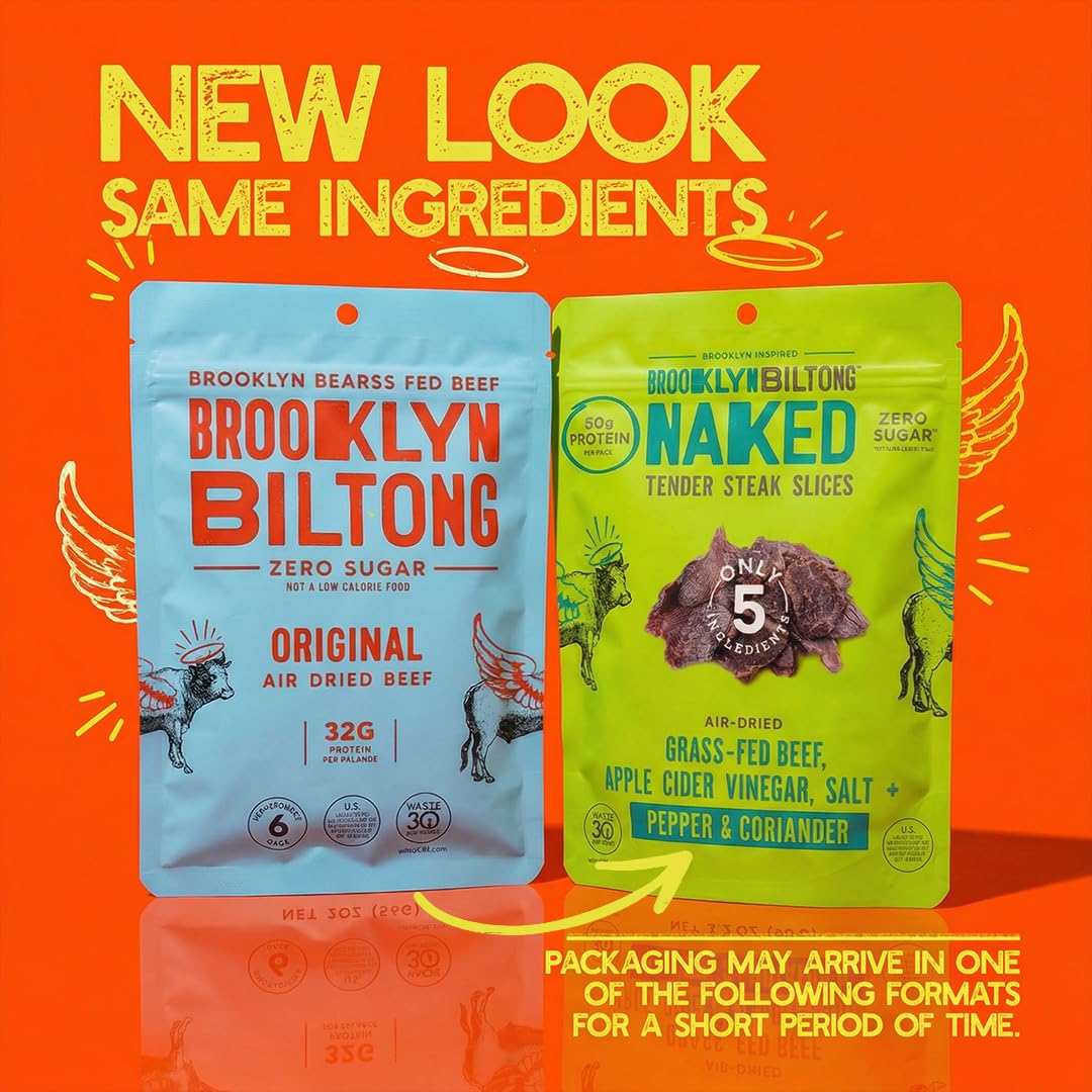 Brooklyn Biltong Pepper & Coriander Slices (8oz) – Grass Fed, Sugar Free