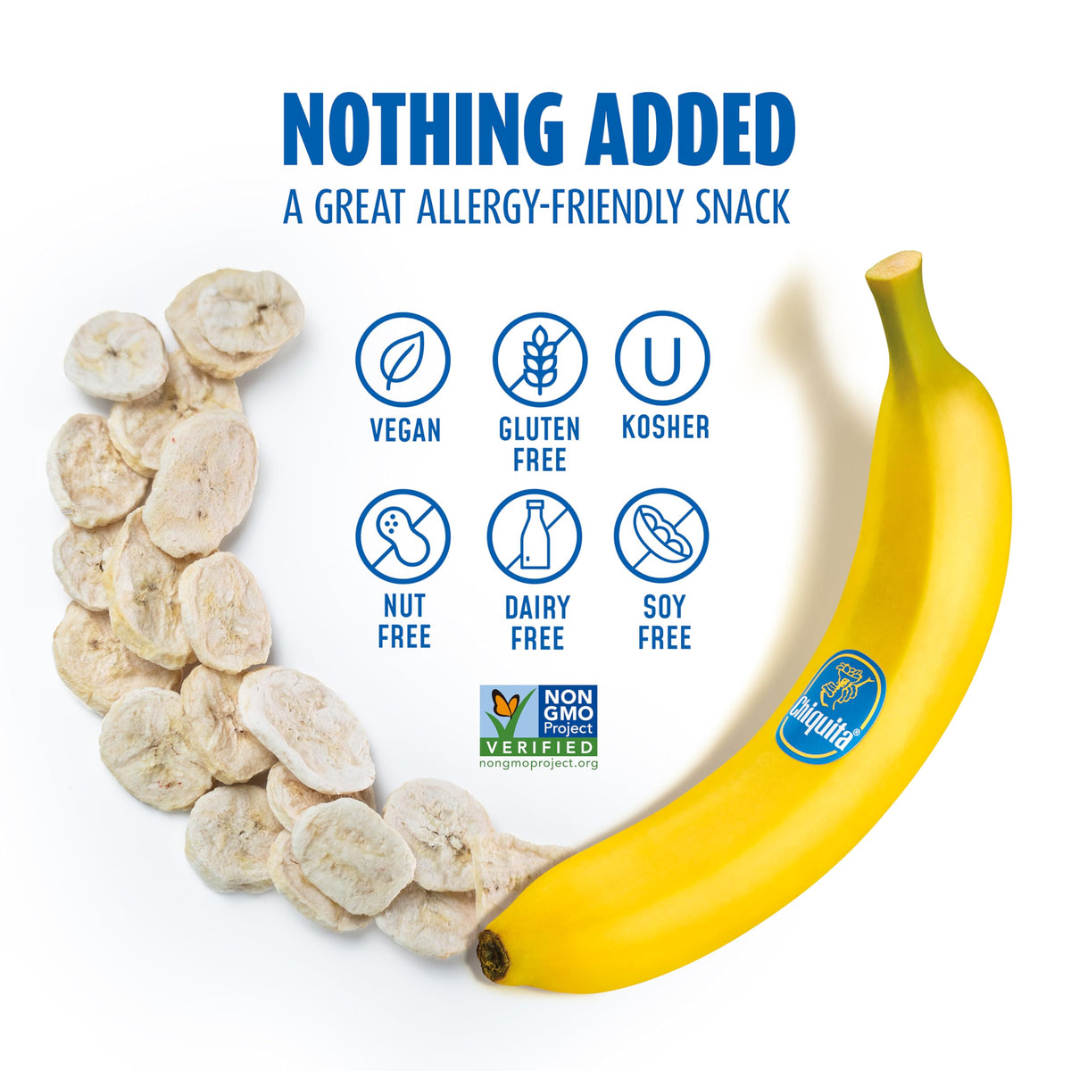 Brothers All Natural Freeze Dried Banana Crisps – 24 Pack (0.59 oz Each) – Gluten Free, Soy Free, Vegan