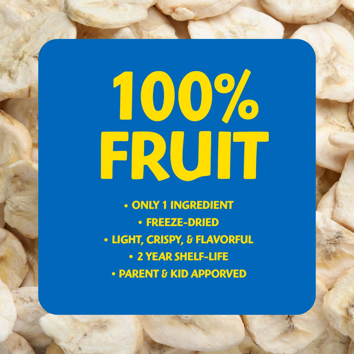 Brothers All Natural Freeze Dried Banana Crisps – 24 Pack (0.59 oz Each) – Gluten Free, Soy Free, Vegan