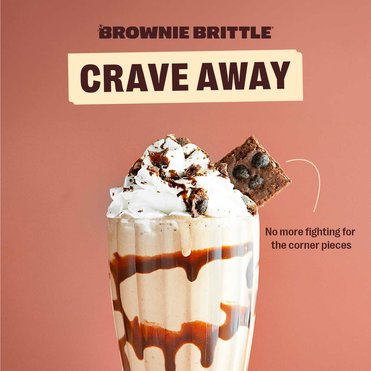 Brownie Brittle Salted Caramel Pack: 6 x 5 oz Crispy Chocolate Treats