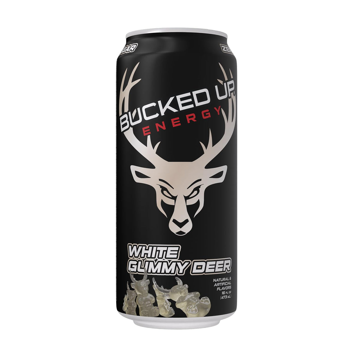 Bucked Up Energy Drink 300mg – White Gummy Deer (12 CT)