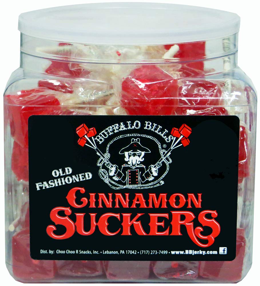 Buffalo Bills Old Fashioned Cinnamon Suckers – 42 Wrapped Cube Lollipops