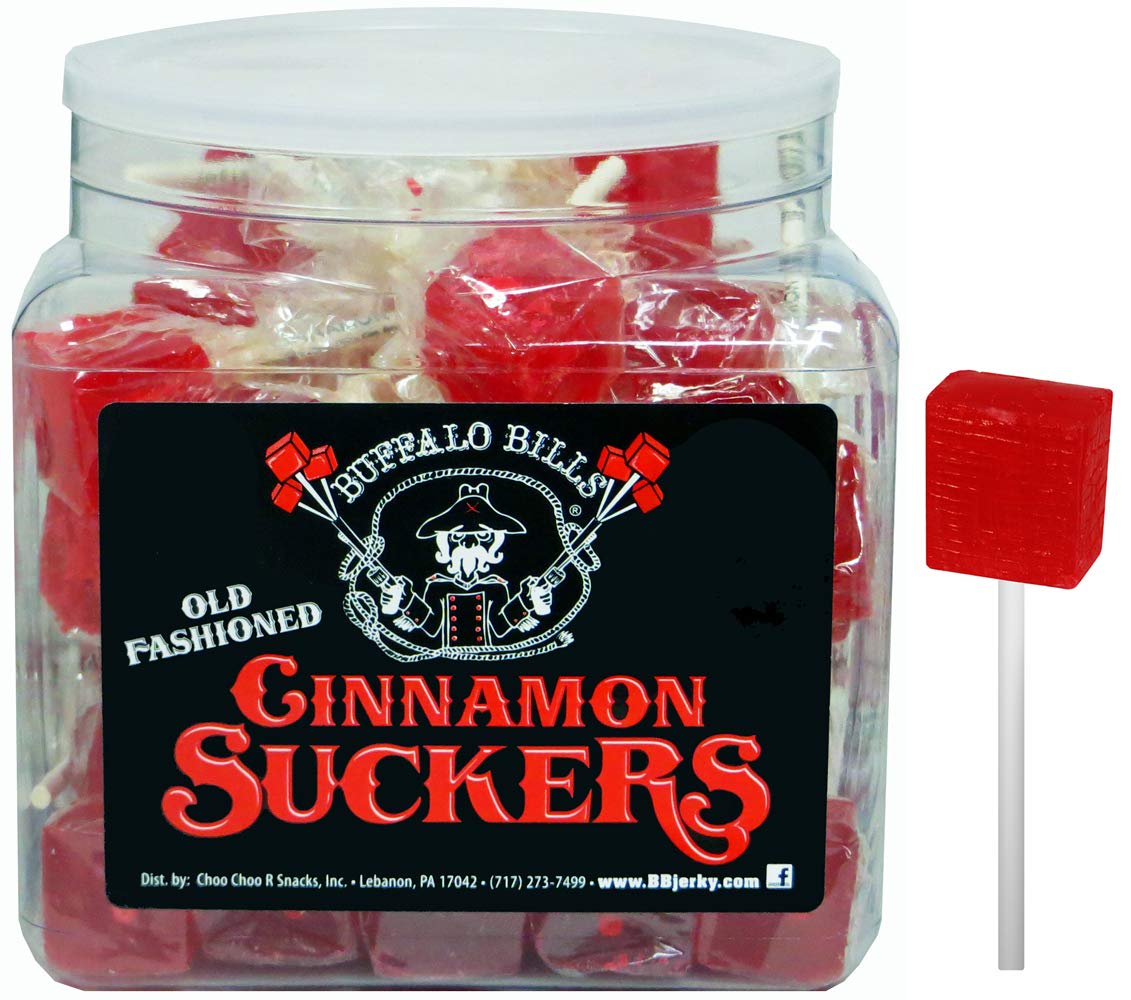 Buffalo Bills Old Fashioned Cinnamon Suckers – 42 Wrapped Cube Lollipops