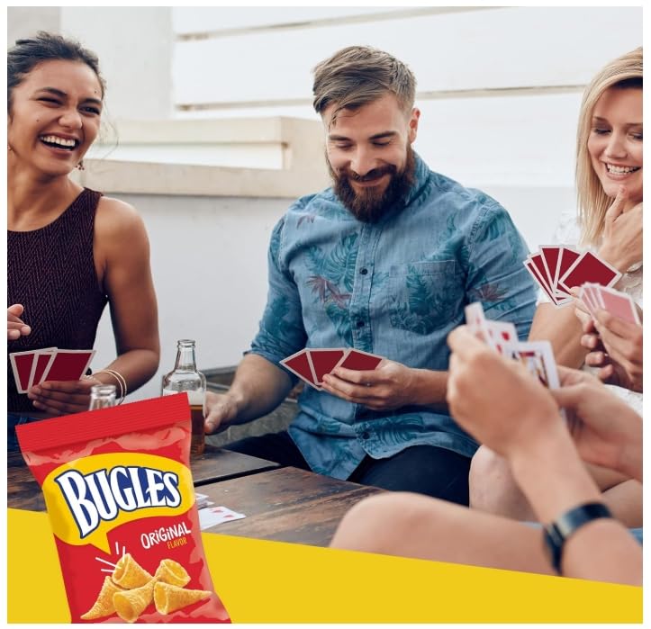 Bugles Original 7.5 oz (Pack of 4) – Crisp Horn-Shaped Corn Snacks