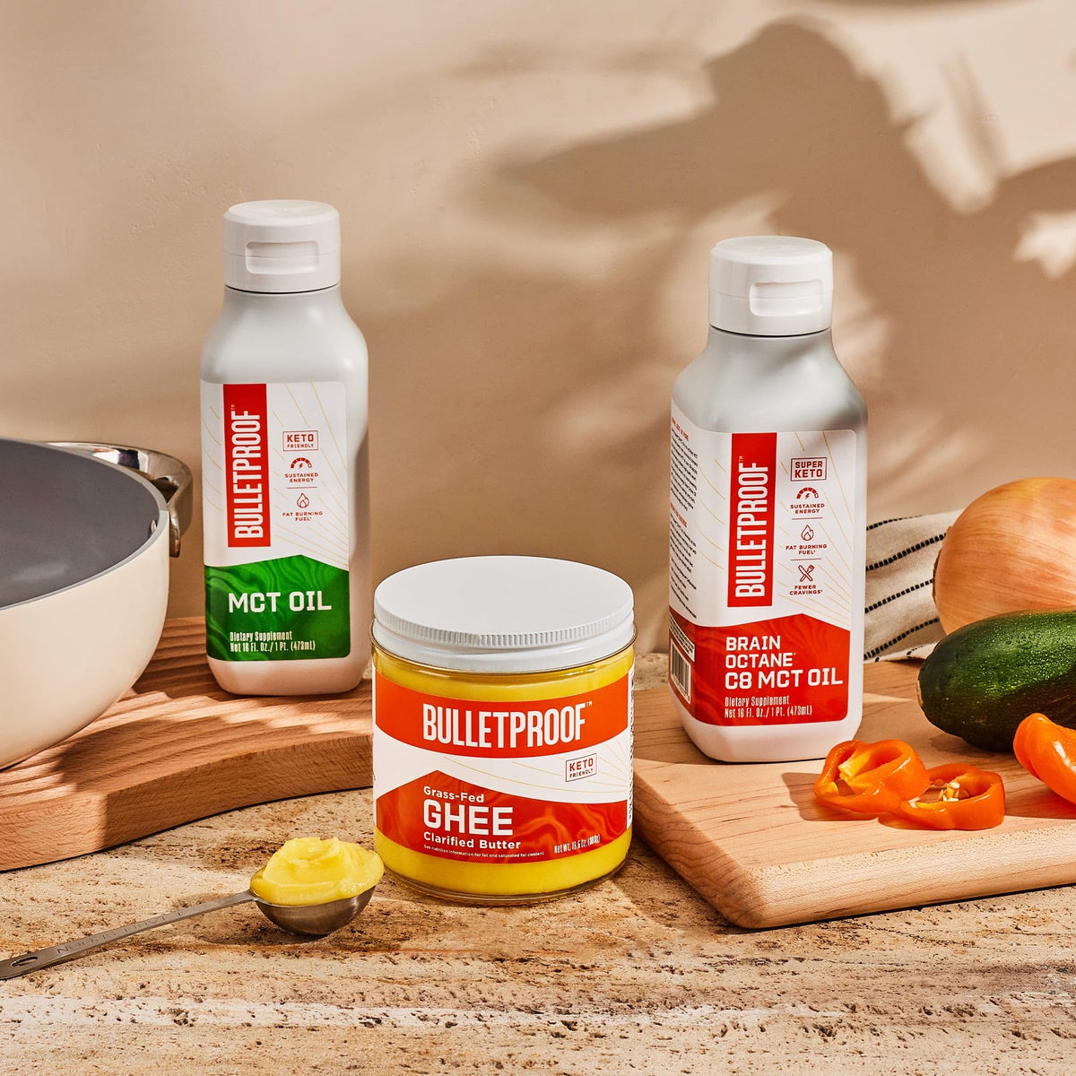 Bulletproof Grass Fed Ghee, Pasture Raised • 13.5 oz • Lactose Free & Casein Free • Keto & Paleo