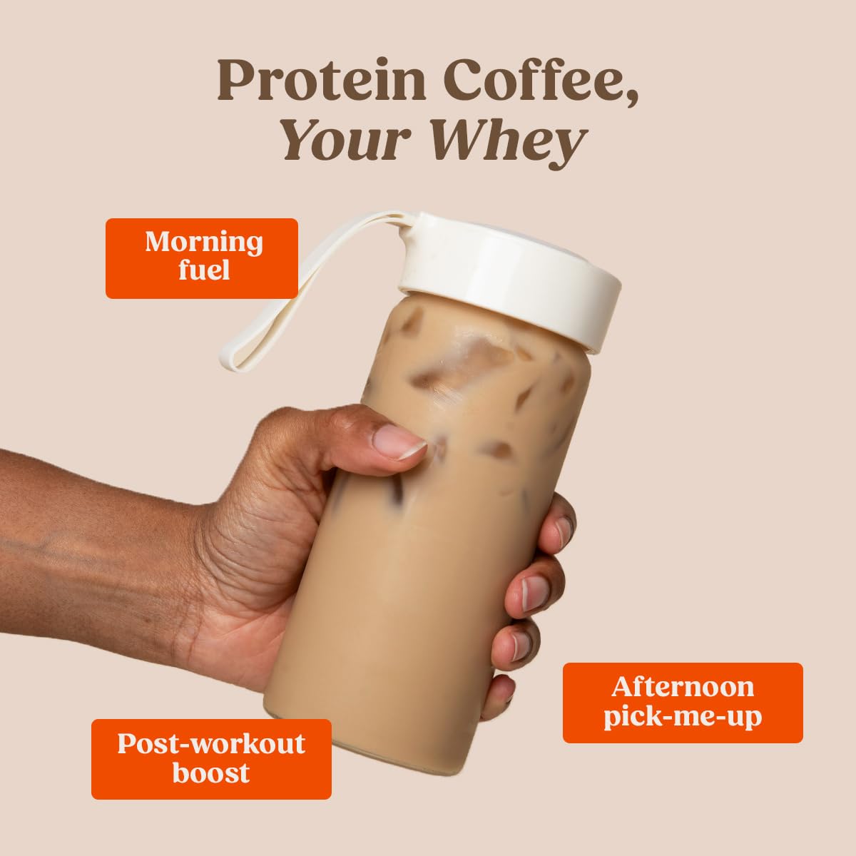 Bulletproof Iced Protein Coffee — Original, 14 Servings | 12g Whey + MCT Oil, 170mg Caffeine