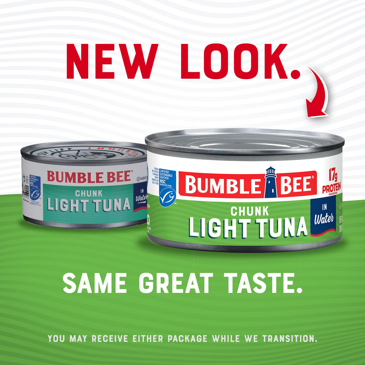 Bumble Bee Chunk Light Tuna in Water – 12 oz Cans (Pack of 12) | Wild-Caught Skipjack, 17g Protein, MSC Certified