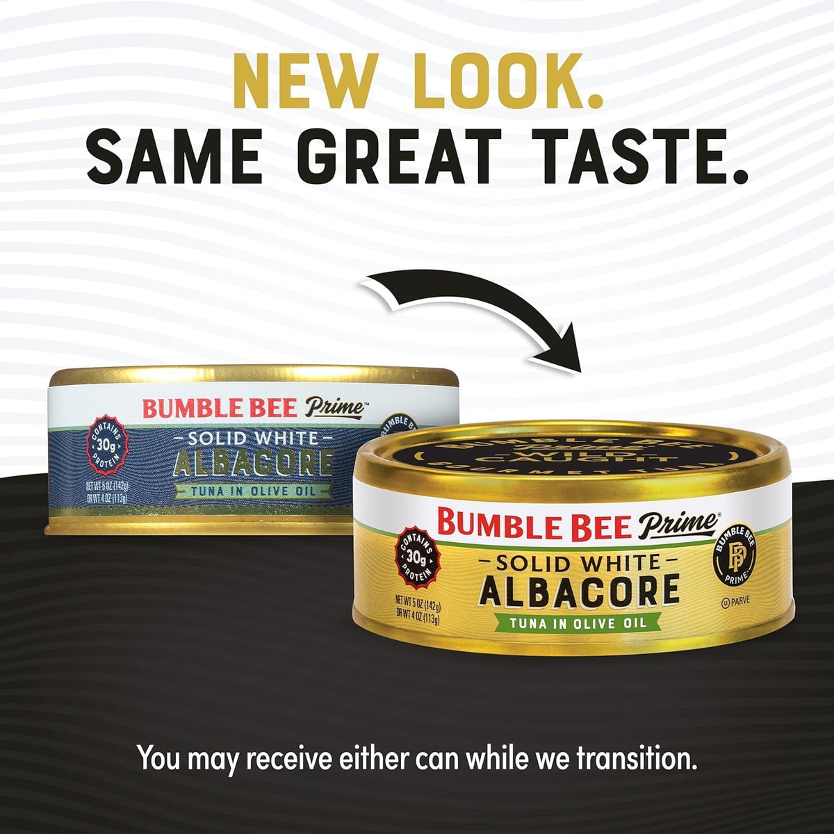Bumble Bee Prime Solid White Albacore Tuna in Olive Oil – 5 oz Cans (Pack of 12), 30g Protein, Wild Caught, Non-GMO, Gluten Free, Kosher