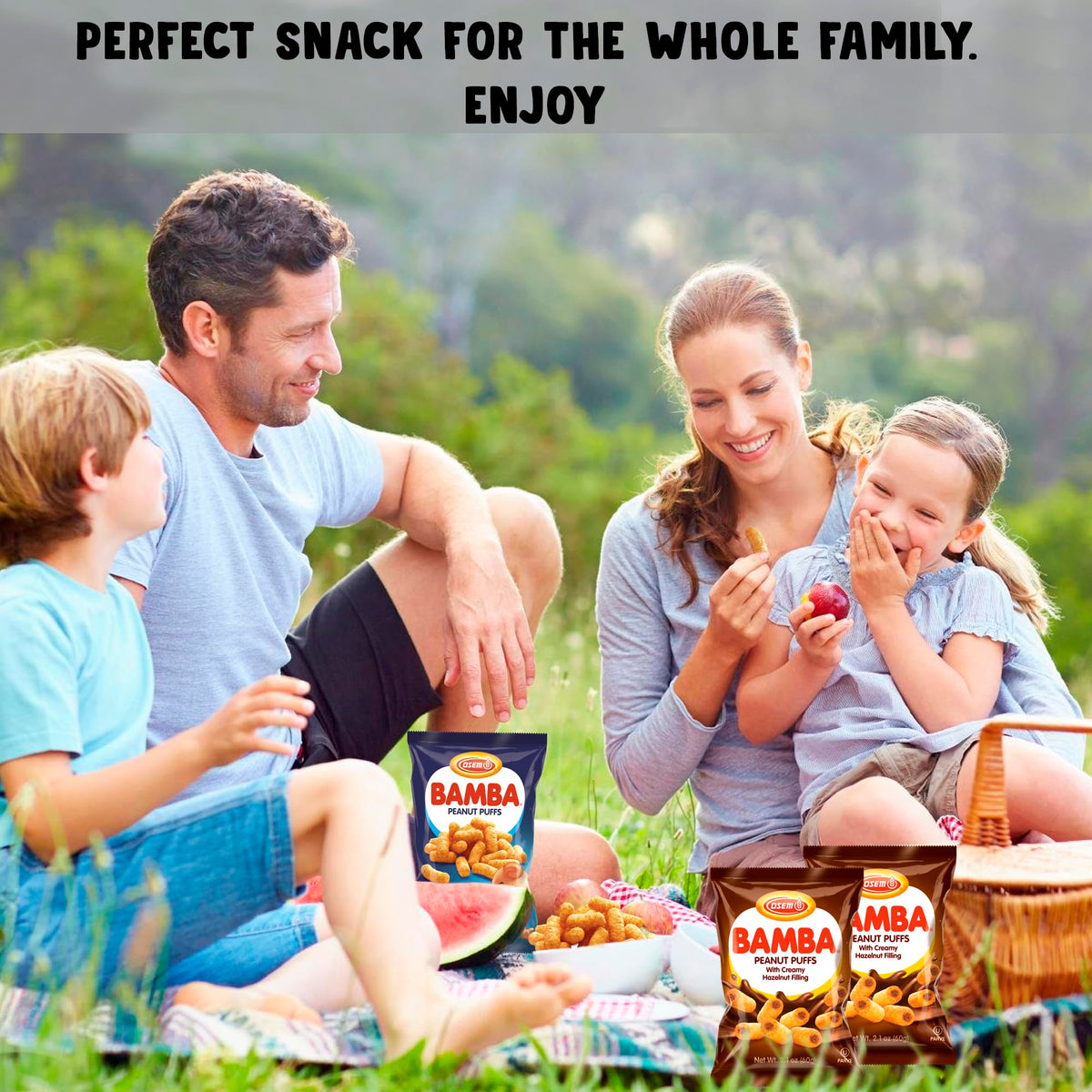 BUTO Bamba Peanut Butter Snacks – All Natural Corn Puff Duo (Hazelnut Cream & Regular) 12-Pack