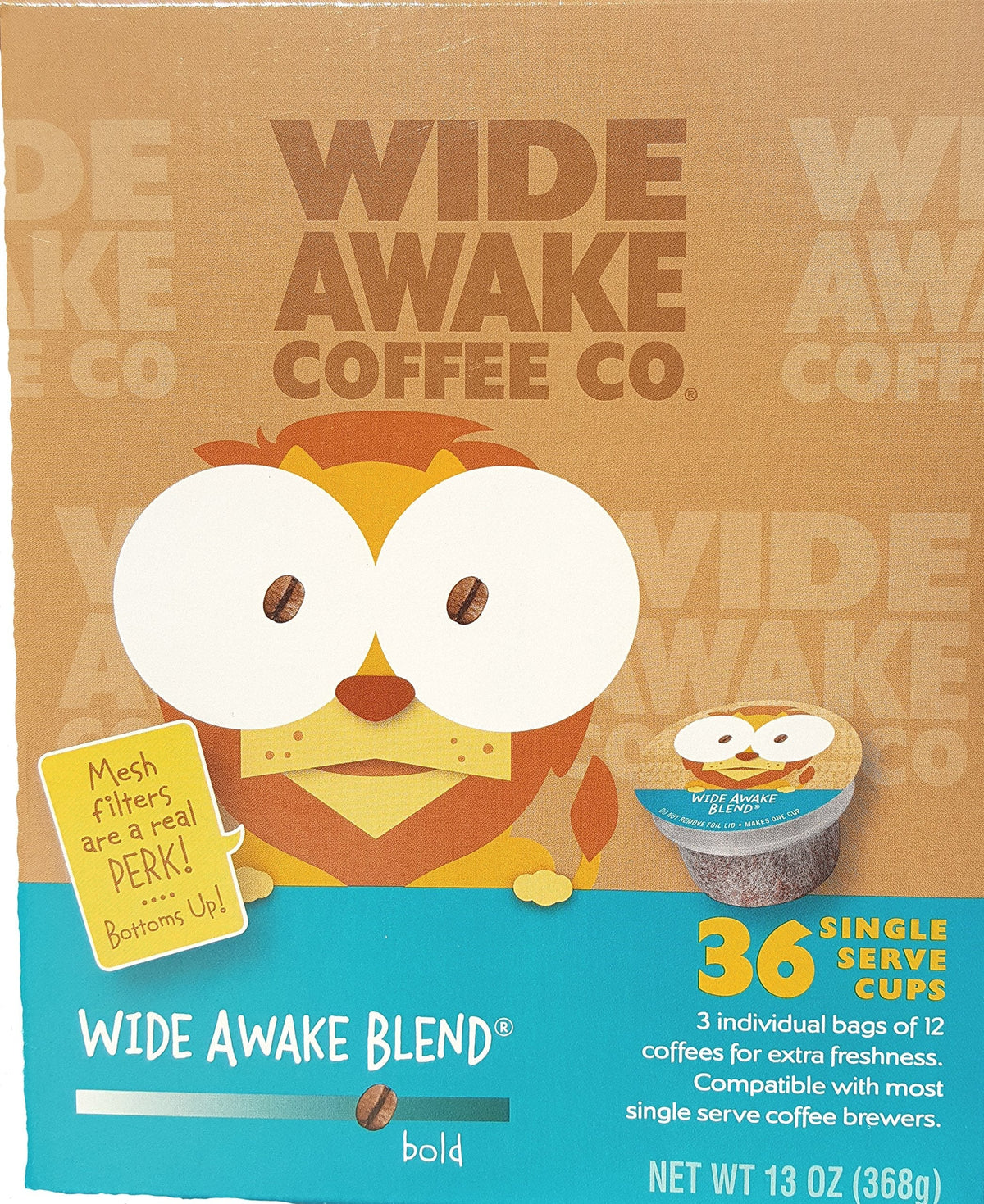 BUTO Wide Awake Blend – 32-Count Single Serve Cups, 100% Arabica, Mesh Technology