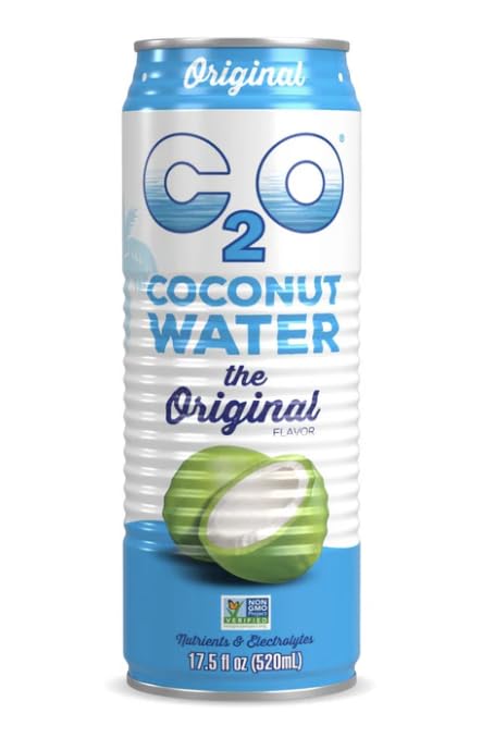 C2O Original Coconut Water – 17.5 Fl Oz (Pack of 12) | Fresh Hydration