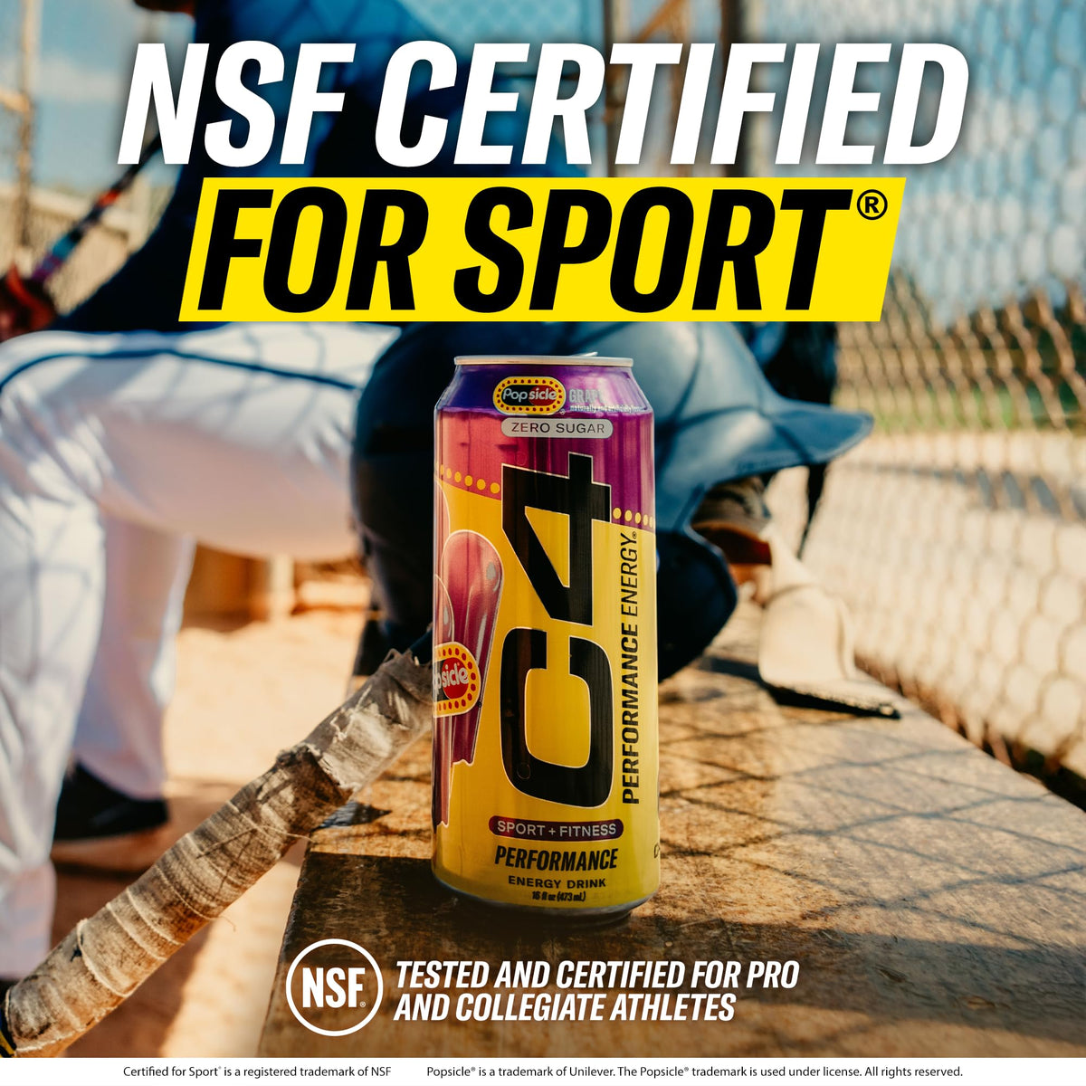 C4 Performance Energy Drink – Hawaiian Pineapple Popsicle, Zero Sugar, 200mg Caffeine, 16 fl oz, 12 Pack