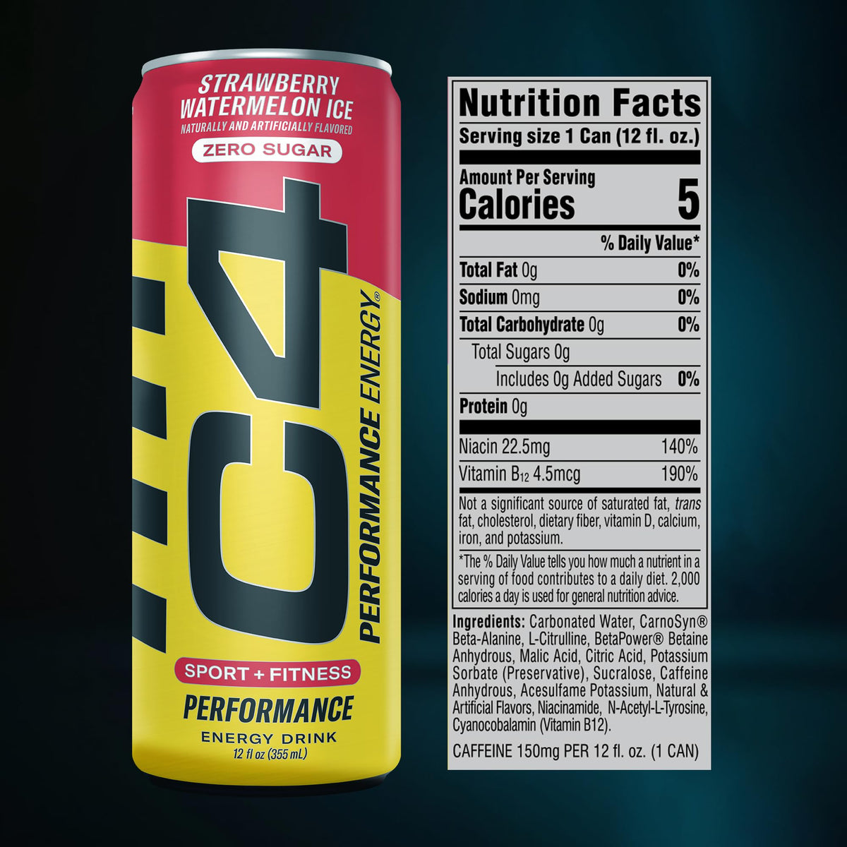 C4 Energy & Smart Energy Drinks Variety Pack — Sugar Free, Zero Calorie, 4 Flavors (12 Pack)