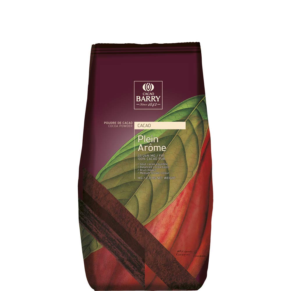 Cacao Barry Cocoa Powder with Full Aroma – 2.2 lb Package