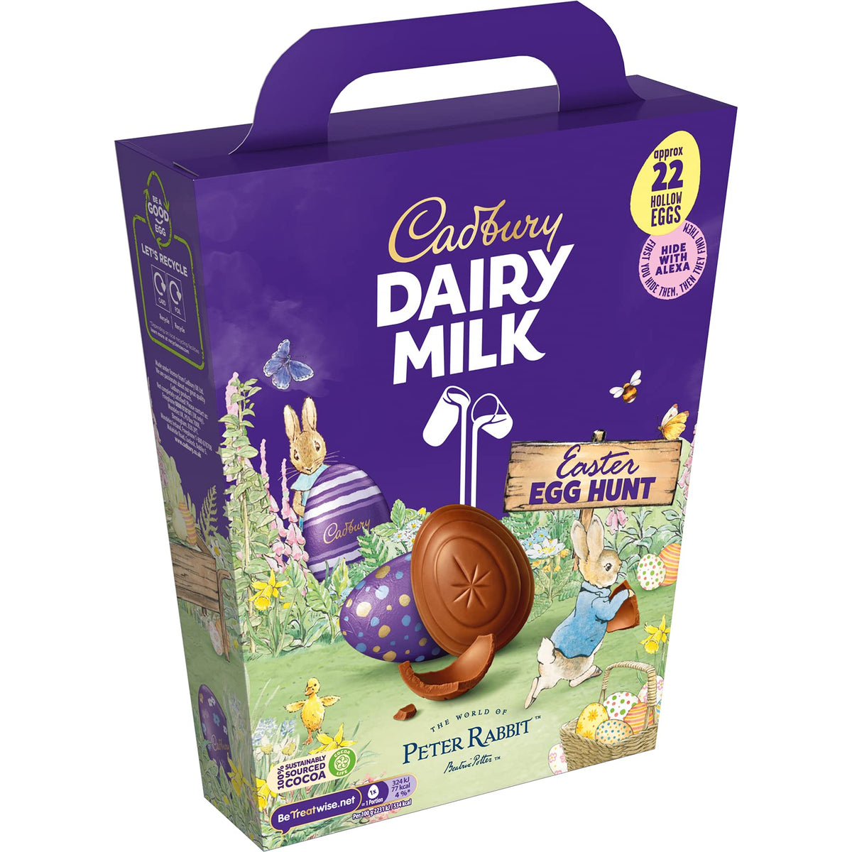 Cadbury Egg Hunt Pack 317g – 22 Hollow Milk Chocolate Eggs (UK Imported)