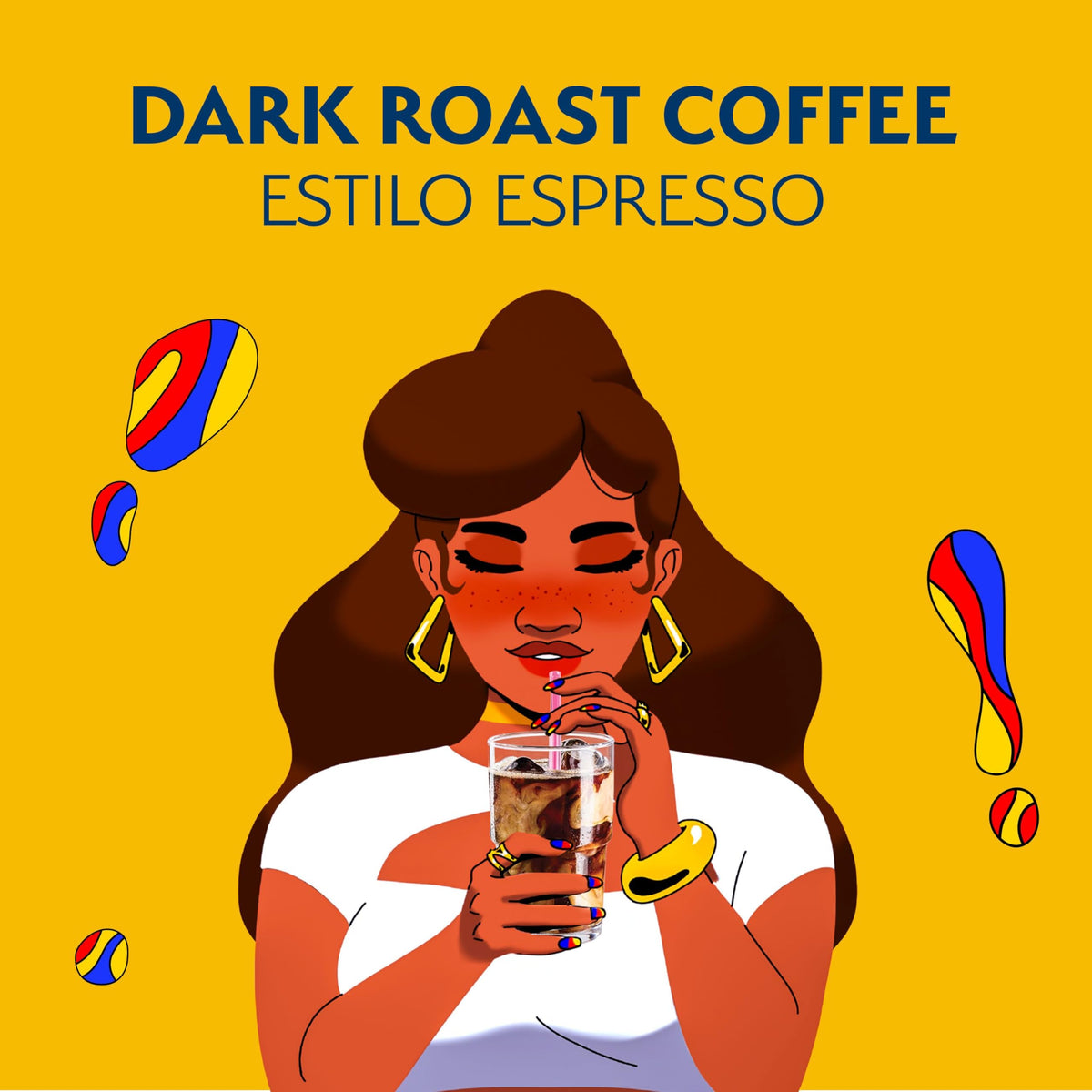 Cafe Bustelo Espresso Style Dark Roast Coffee Pods - 60 Count Pack (6 Boxes) - Keurig Compatible