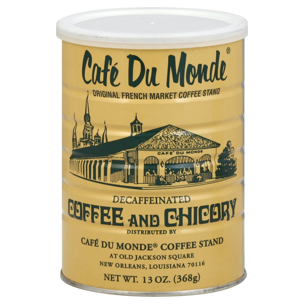 Cafe Du Monde Decaf Coffee with Chicory, 13 oz Can – Pack of 3