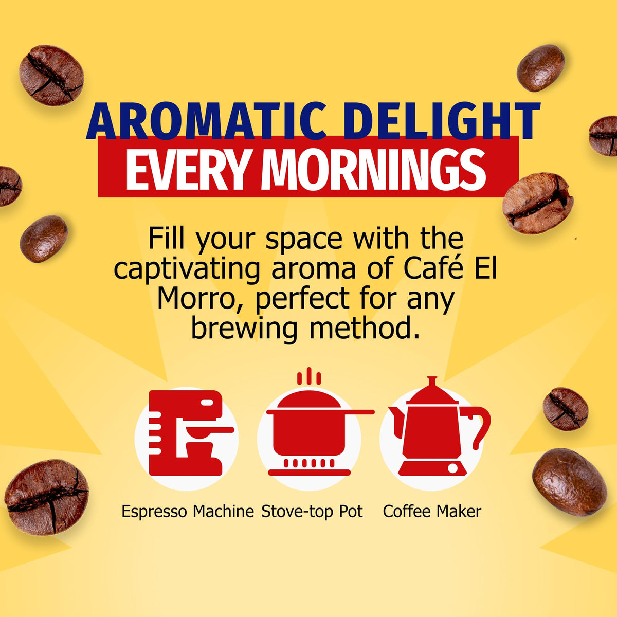 Cafe El Morro Premium Ground Coffee – 250g x12, Gourmet Dark Roast Espresso, Vacuum Pack