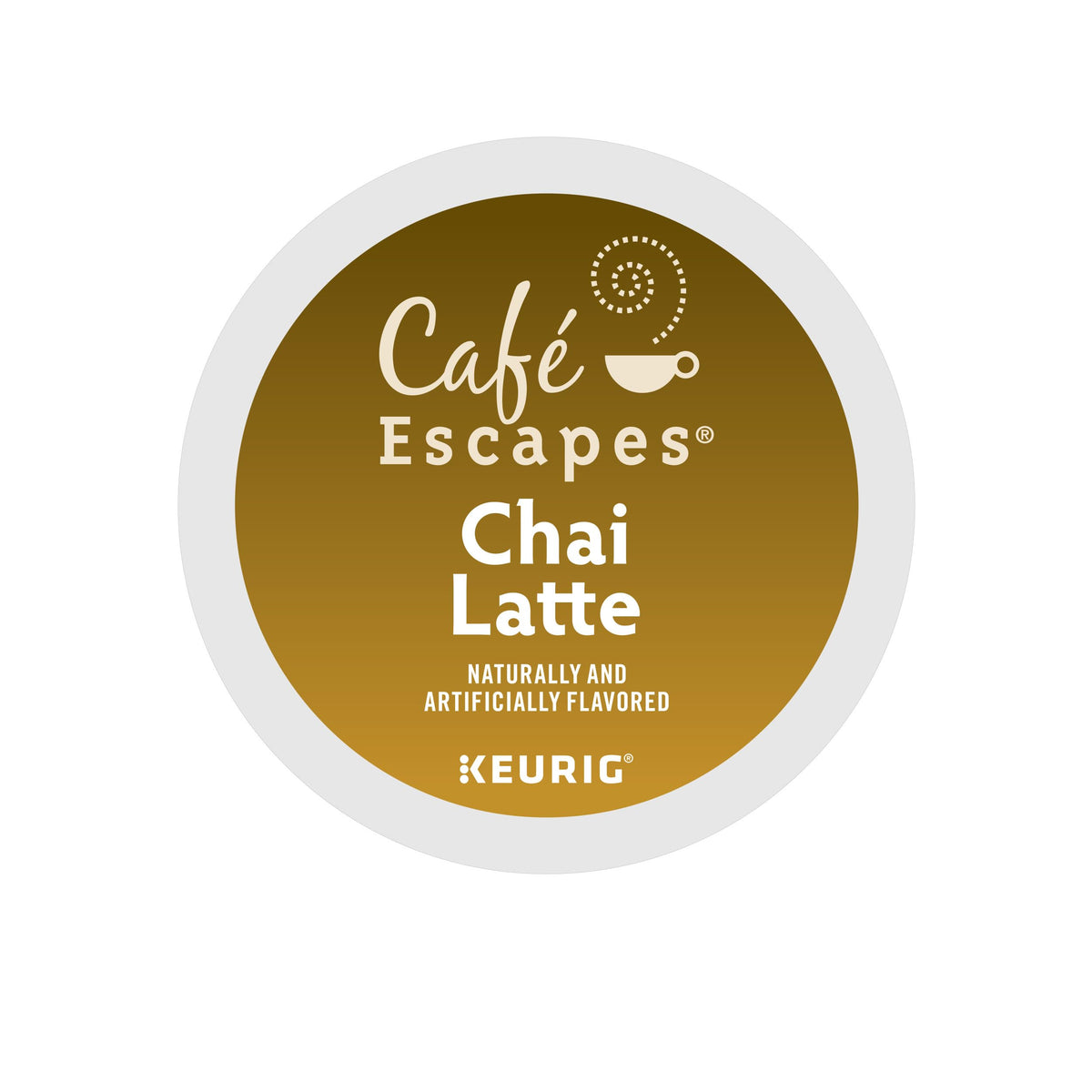 Cafe Escapes Chai Latte Tea Pods | Keurig K-Cup, 48 Count (2 Boxes)