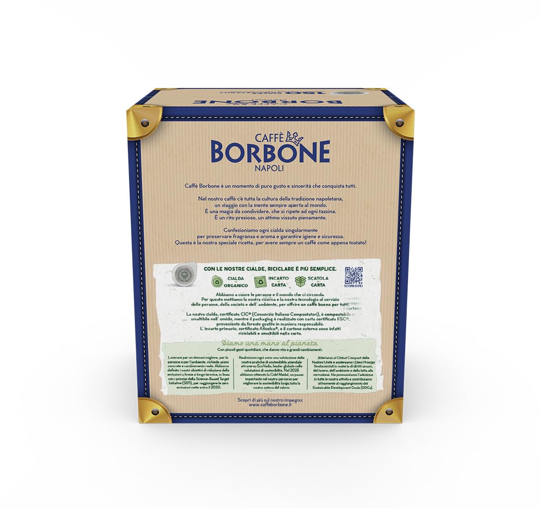 Caffè Borbone ESE Red Pods - Miscela Rossa (Red), 150 Count | Bold Espresso
