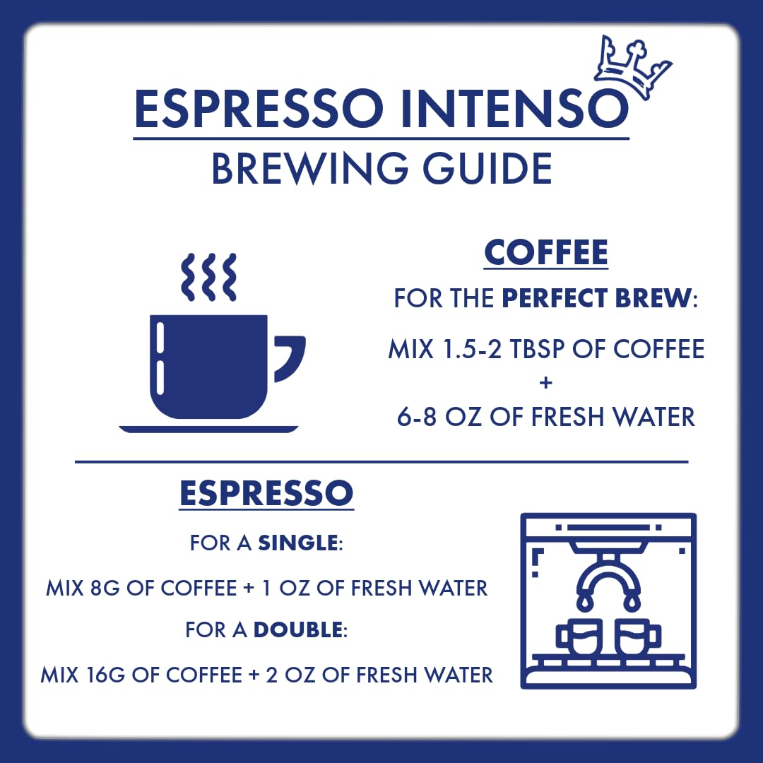 Caffe Borbone Espresso Intenso Whole Bean – 100% Robusta, Medium Roast, 2.2 lb
