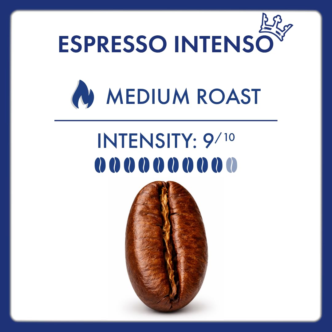 Caffe Borbone Espresso Intenso Whole Bean – 100% Robusta, Medium Roast, 2.2 lb