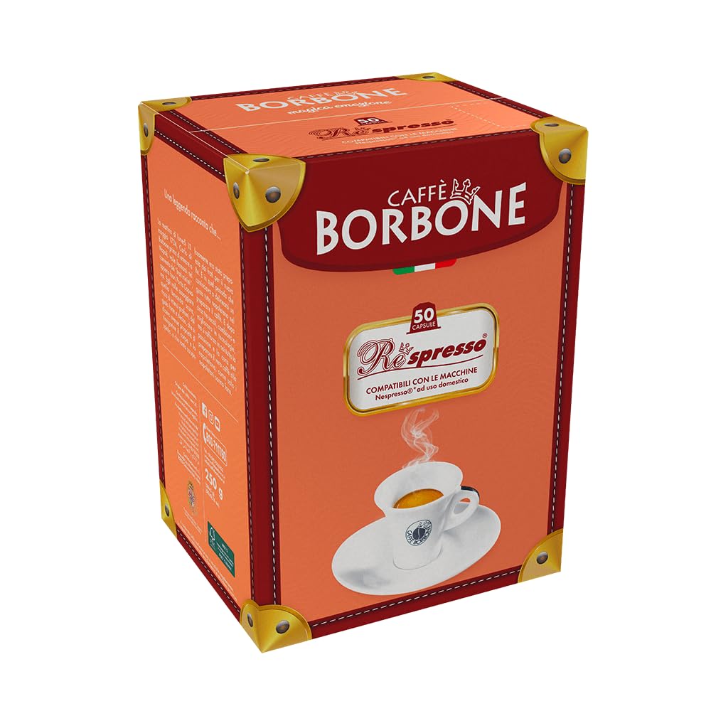 Caffè Borbone Gold Blend Nespresso Original Line Pods – 50 Count Espresso Capsules
