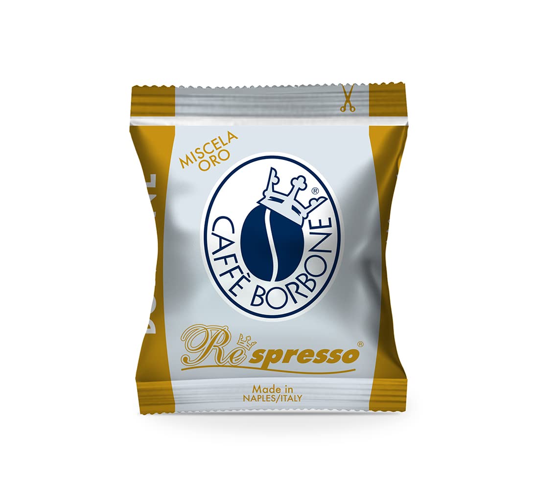 Caffè Borbone Gold Blend Nespresso Original Line Pods – 50 Count Espresso Capsules