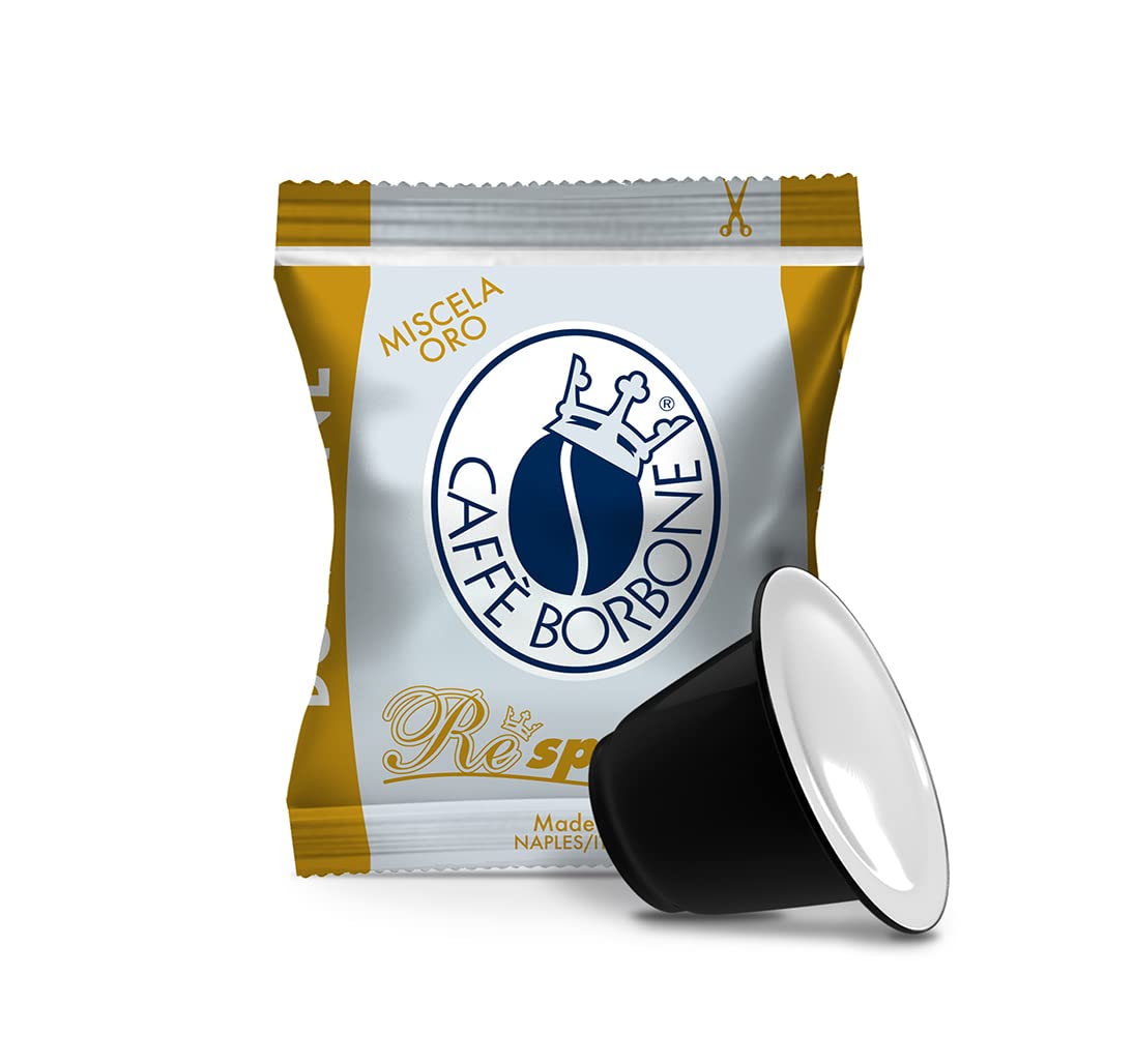 Caffè Borbone Gold Blend Nespresso Original Line Pods – 50 Count Espresso Capsules